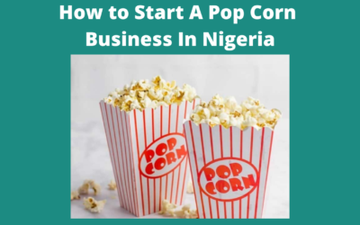 Complete Step On How To Start A Pop Corn Business In Nigeria